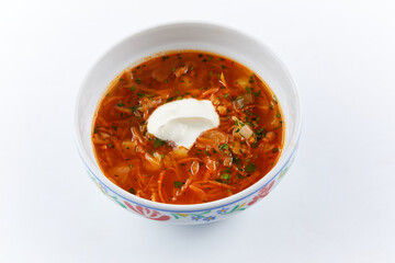 beetroot soup with sour cream