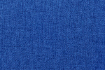 Dark blue linen fabric texture background, seamless pattern of natural textile.