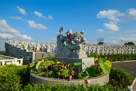 ksitigarbha bodhisattva temple/ 1000 buddha temple, tanjungpinang city, bintan island, indonesia