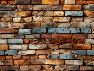 Brick texture background, seamless pattern, Generative AI