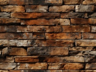 Brick texture background, seamless pattern, Generative AI