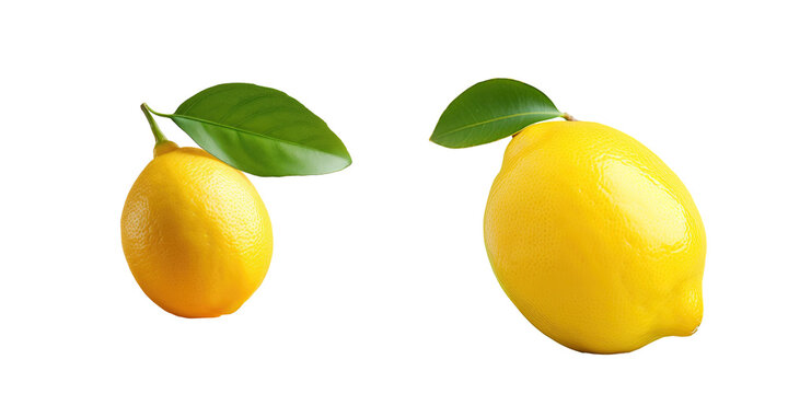 Lemon against transparent background