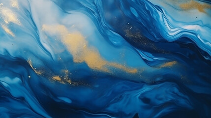 Abstrakter Hintergrund, dunkelblau, gold Elemente