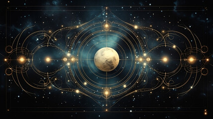 Abstrakter kosmischer Hintergrund