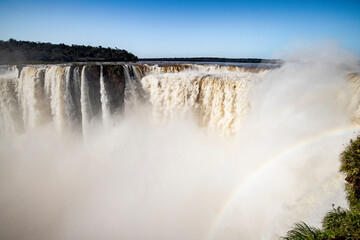 The thunderous Devil's throat at Iguazú Falls, one of the new seven natural wonders of the world...