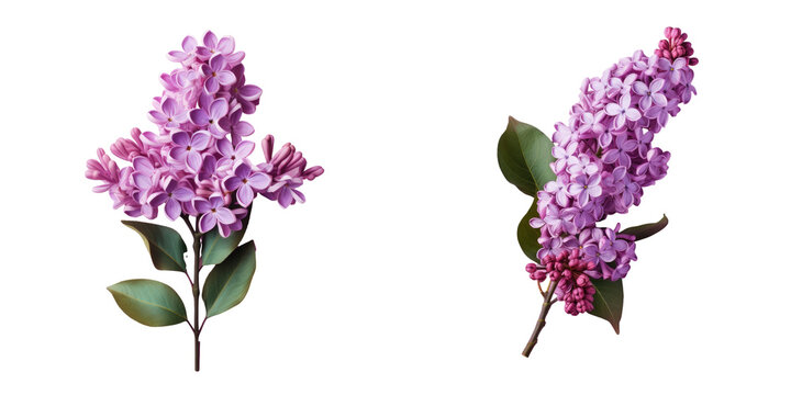 transparent background with a purple lilac