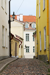narrow street in the town
