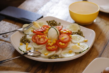 Un repas végétarien