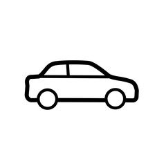 Obraz premium car isolated on white - vector icon