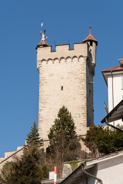 Musegg tower in Lucerne in Switzerland 10.3.2022