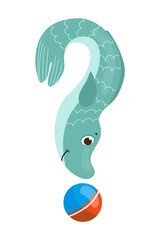 Punctuation Mark in the Form of a Cute Animal