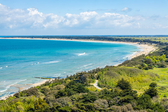 Conche des Baleines beach on the Ile de R&eacute; island on a sunny day in France