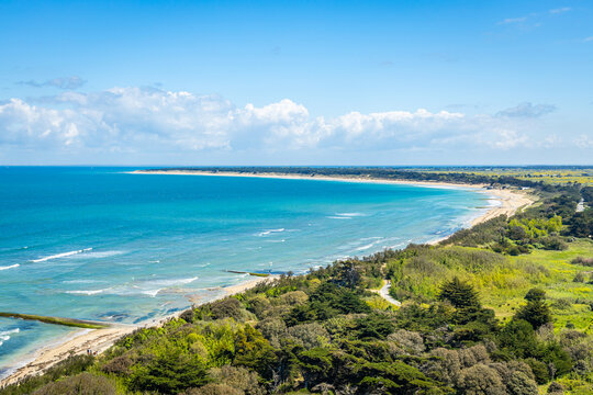 Conche des Baleines beach on the Ile de R&eacute; island on a sunny day in France