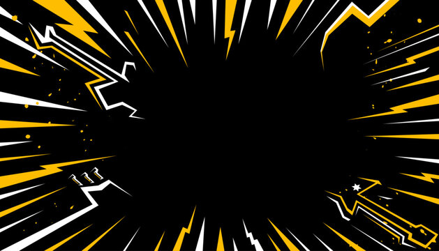 Rock music background design template for music festival or concert banner.