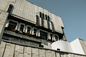 Fototapeta na wymiar The historical center with Kharkiv State Academic Opera and Ballet Theatre.