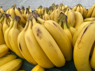 Tropical Abundance: Fresh Bananas at the Market