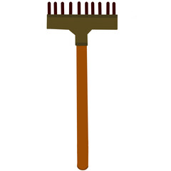 Gardening tools, bright colors can be brought to the garden beautifully.