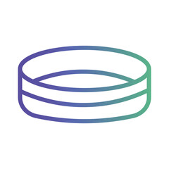 Band Fitness Gym Gradient Line Icon
