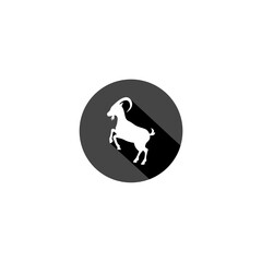 Goat icon isolated on white background