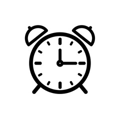 alarm clock, clock, alarm - isolated vector icon