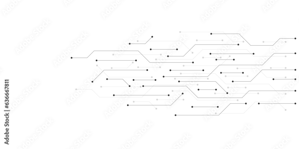 Poster circuit board texture with communication technology concept. creative vector illustration