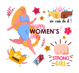 Collection of Stickers of Feminism