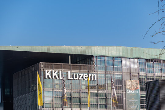 KKL culture and convention center in Lucern in Switzerland 10.3.2022