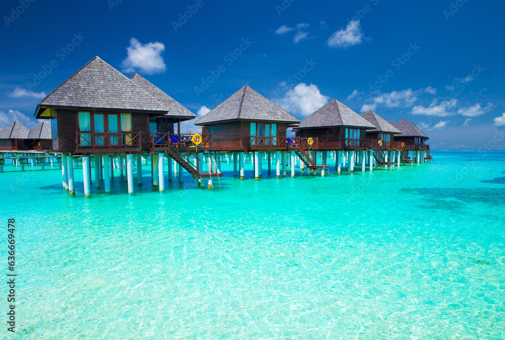 Sticker beach in maldives