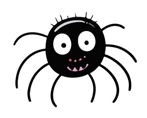 Cute Halloween Spider Vector