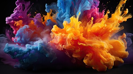 An image of colors that blend and transform into a breathtaking abstract display.