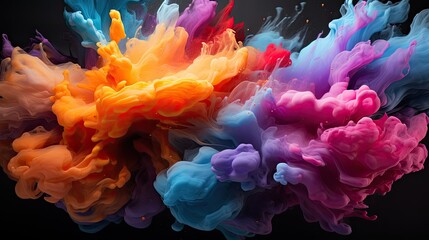 Obraz premium An image of colors that blend and transform into a breathtaking abstract display.