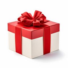 Obraz premium Gift box with bow for gifts on Christmas