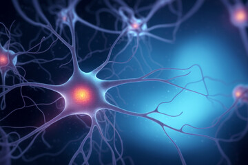 Neurons and nervous system. Nerve cells. Science and medicine