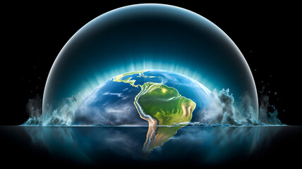 Composition with a healthy planet under the protection of the ozone layer