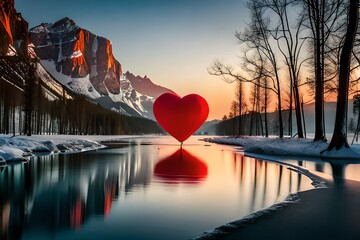 heart on the lake
