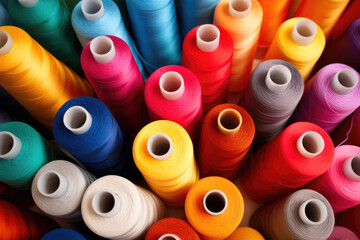 Vibrant Rainbow of Tailor's Threads