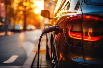 Eco-Friendly Transportation: Electric Car Charging Up