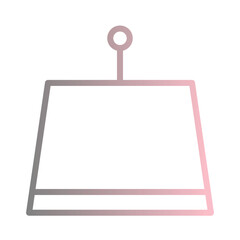 Gym Heavy Weight Gradient Line Icon