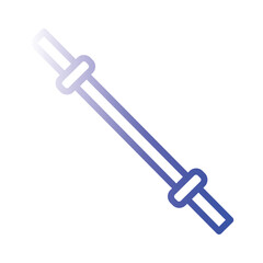 Stick Fitness Gym Gradient Line Icon