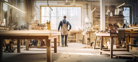 fine woodworking scene. Hand edited, generative AI.