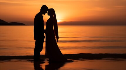 Love's Radiance: A Story of Couples Enamored by the Setting Sun