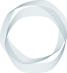 Abstract Guilloche Round Vector Lines for Certificate