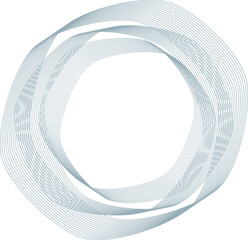 Abstract Guilloche Round Vector Lines for Certificate