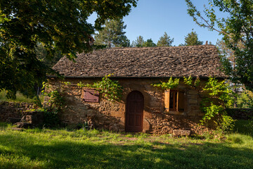 Fototapeta na wymiar Borie, maison caussenarde, Rivière sur Tarn, 12, Aveyron, Parc naturel régional des Grands Causses, France