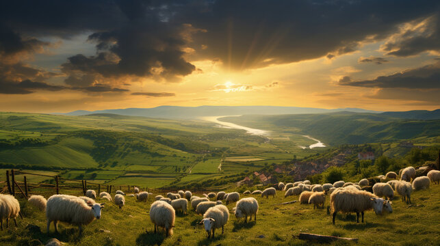 sheep in the field