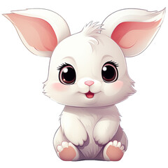 Obraz na płótnie Canvas cute rabbit cartoon