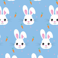 set of easter rabbits pattern