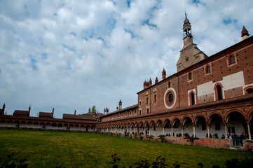 Certosa di Pavia and its courtyards