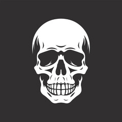 skull design on black vector