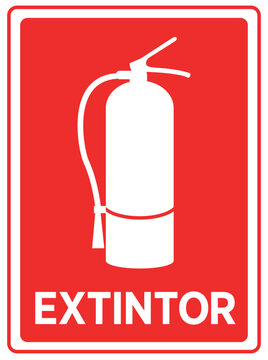 extintor fuego o incendio espa&ntilde;ol	